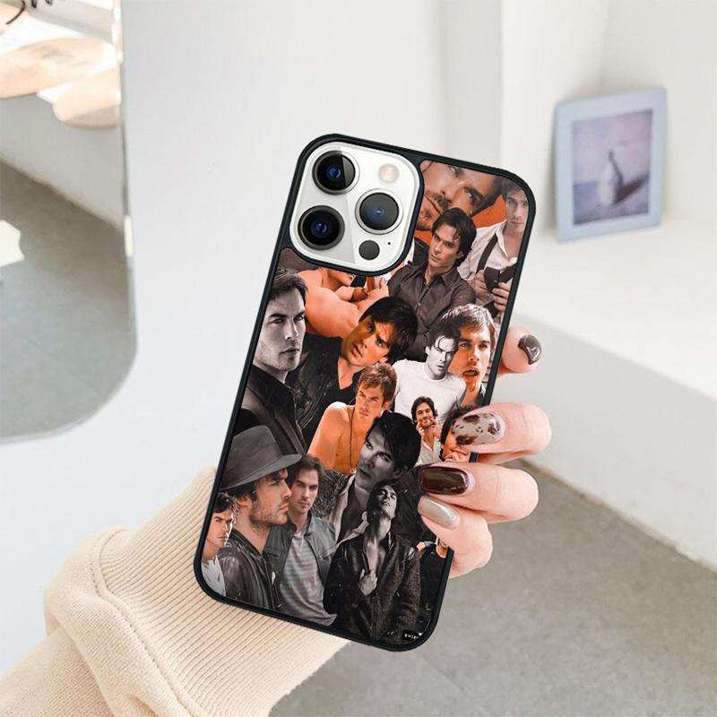 Чехол для телефона Damon Salvatore Дневники вампира Для iPhone 17 Air 16 15 14 11 12 13 Pro MAX Plus coque Чехол