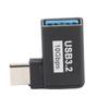 Адаптер USB 3.2 (мама) к USB-C (папа) OTG под углом 90 градусов, поддержка высокоскоростной синхронизации данных и быстрой зарядки