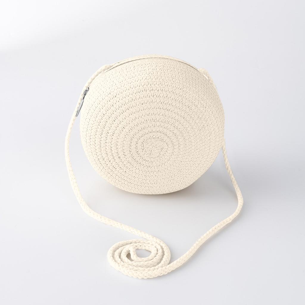 Детская дорожная круглая соломенная пляжная сумка через плечо