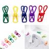 30Pcs Colorful Metal Clips Rust-Proof Corrosion Resistant Non-Slip Reusable Multi-Colored PVC Coated High Elastic