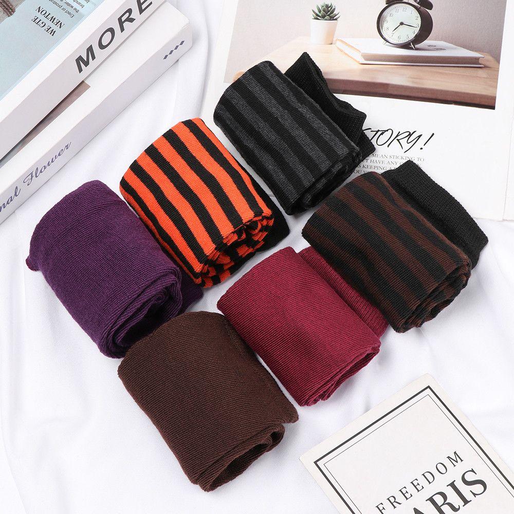Classic Cotton Arm Cover Fingerless Long Glove Wristband Elbow Mitten Knitted Gloves