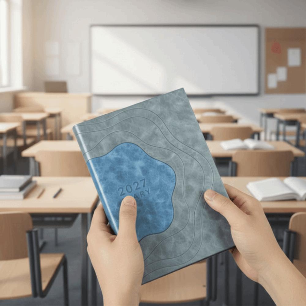 PU Leather Cover Schedule Planner Notebook Agenda Planning Notebook Student