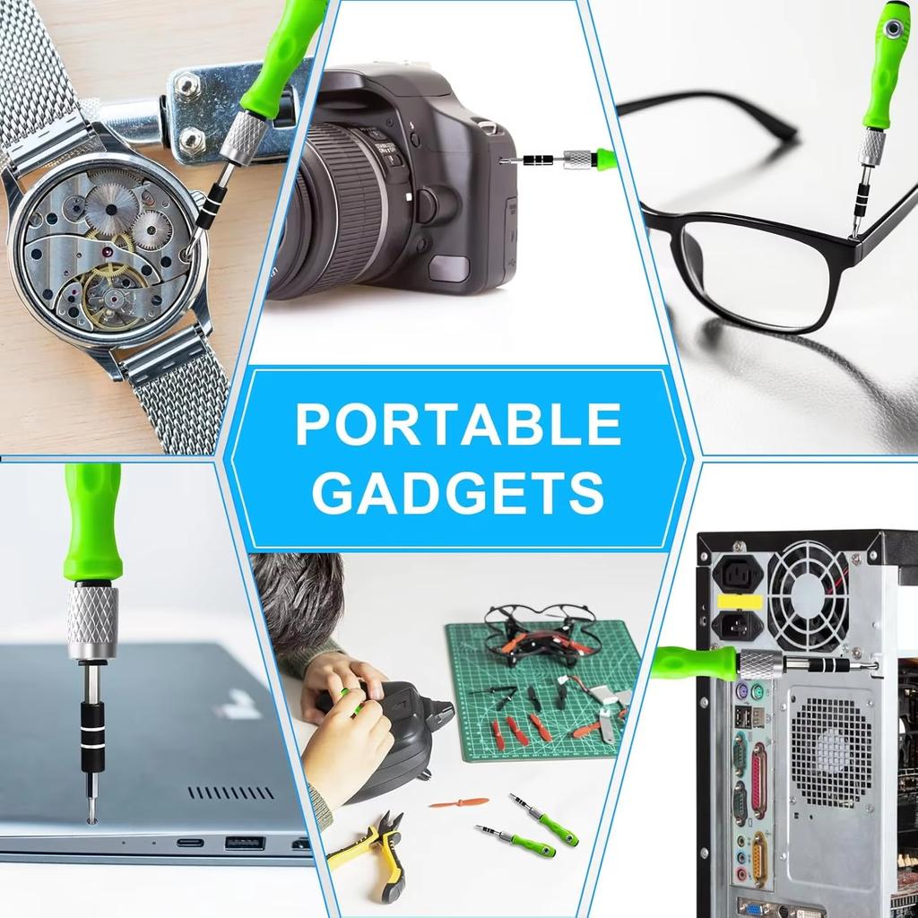 Набор многофункциональных отверток 32 в 1 Маленькая отвертка Torx Phillips Магнитная отвертка Набор бит Портативный набор инструментов для ремонта