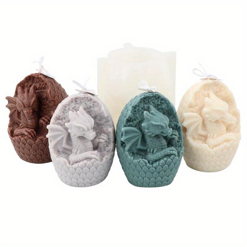 Animal Dragon Candle Mold Silicone Handmade Desktop Decoration Gypsum Aromatherapy Candle Making Tools Soy Wax Resin Soap Mould