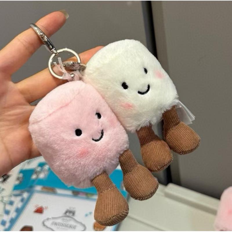 Плюшевая игрушка в стиле Jellycat: Кукла-топпер "Кролик и Медведь с тремя бирками" - Идеальный подарок на день рождения для девочек