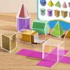 12Pcs Folding Geometric Shapes Learning Toys Teacher Aids 3D Solids Back to School