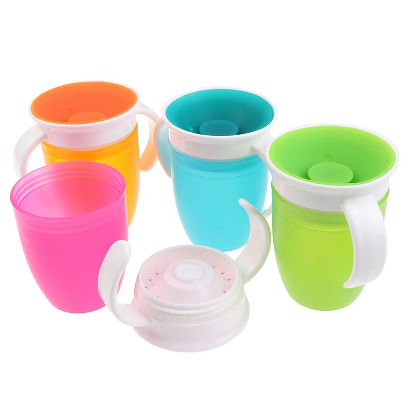 На 360 градусов можно вращать волшебную чашку для обучения ребенка, чашку для питья, герметичный ребенок