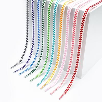 Плоские шахматные шнурки для кроссовок, классические волнистые шнурки, спортивные, повседневные, парусиновые, баскетбольные, теннисные, шнурки для женщин и мужчин