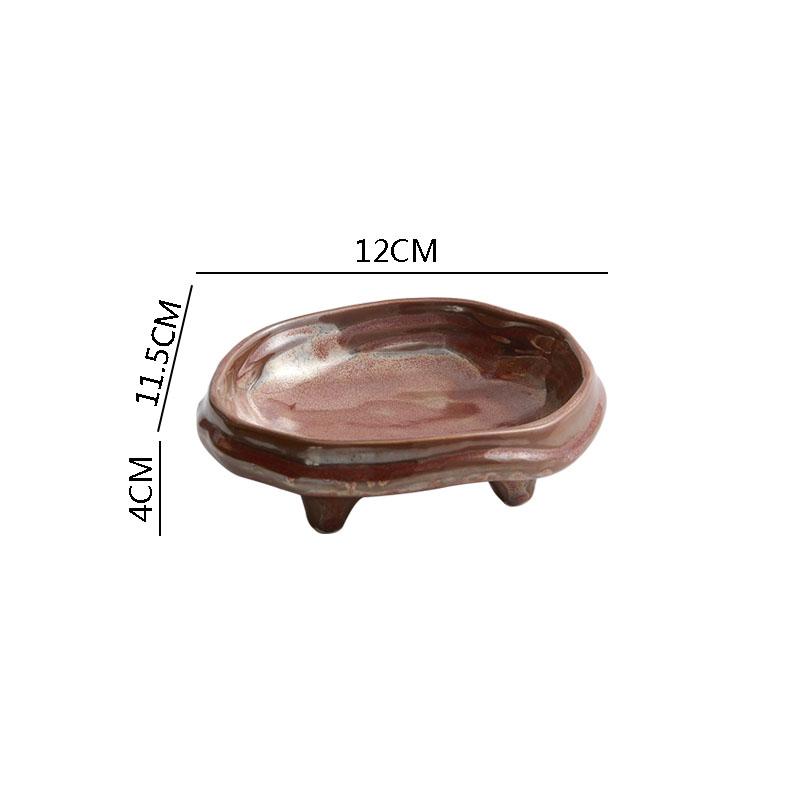 Винтажная керамическая обеденная тарелка, креативная нестандартная тарелка для суши, десертная тарелка, тарелки для закусок, специальная ресторанная посуда