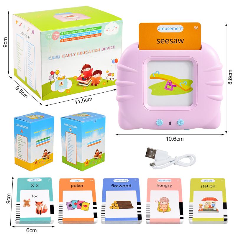 Talking Flash Cards for Toddlers, 224 Sight Words English Learning Electronic Book for Kids Educational Play