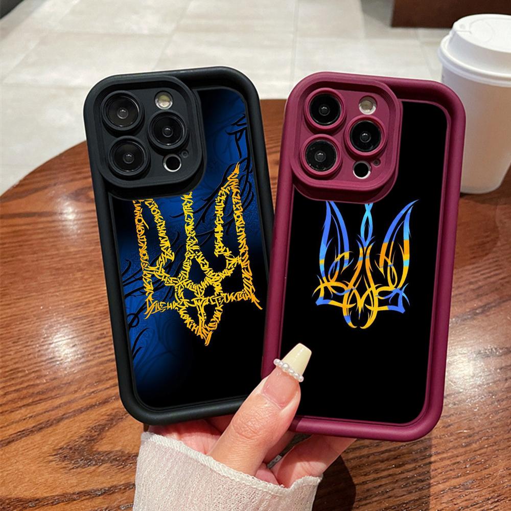 LZ26 National Emblem Flag Art Silicone Phone Case for iPhone 11 13 14 15 16 Pro Max 7 8 16 Plus 12 Mini XS Max XR Shockproof Back Cover