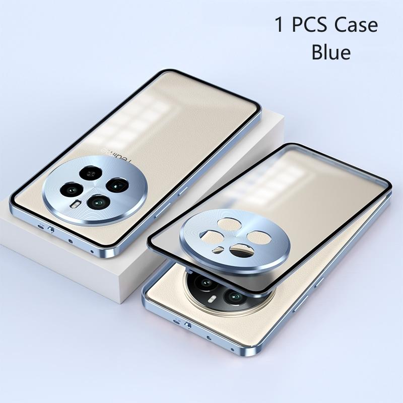 For Realme GT5 Pro Case Aluminium Alloy Metal Frame Case For Realme GT 5 Pro 5G Matte Clear Phone Acrylic Back Cover Bumper