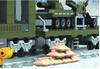 Building Blocks Military Train Green 764 Pieces Gift Set
