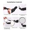 1 Pair Bicycle Rearview Mirrors Convex Lens Adjustable Wider View Cycling Rear View Mirrors Bike Supplies