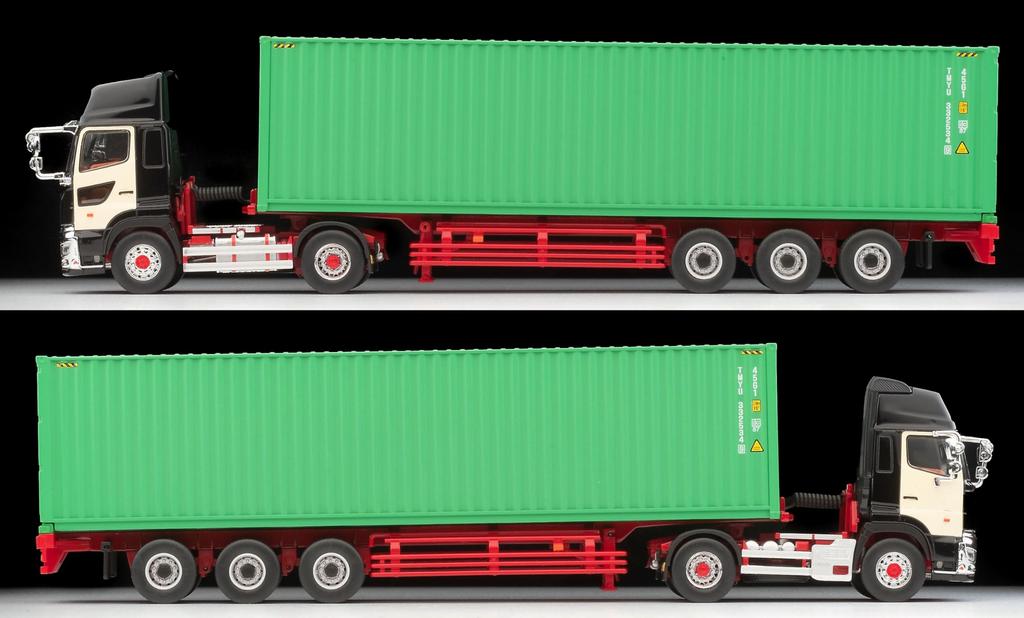 TOMYTEC Tomica Limited Vintage Neo Hino Profia 40ft Marine Container Trailer Toho Sharyo TC36H1C34 Black Finished Product LV-N292c