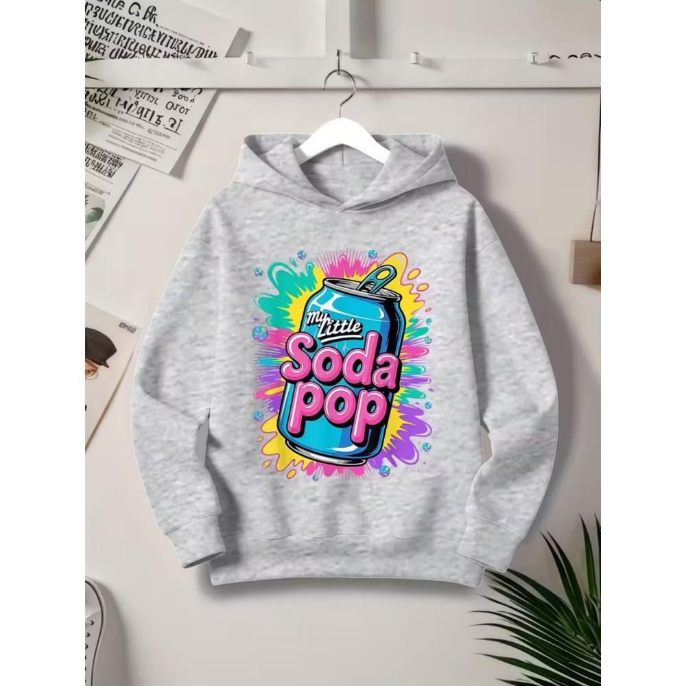 Мои маленькие дети-содовые толстовки K-Pop музыка корейское аниме свитшот хип-хоп одежда для мальчиков подарок милая футболка свободный детский топ