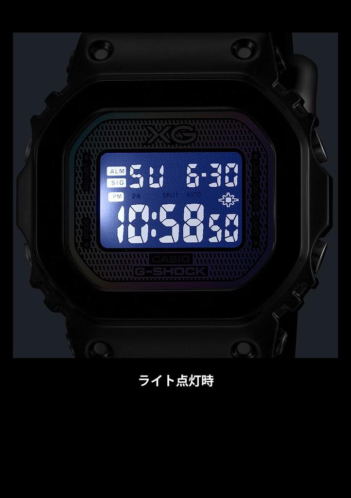 CASIO G-SHOCK XG Коллаборация Черный Радужное Стекло Цифровые Часы GM-S5600XG-1JR