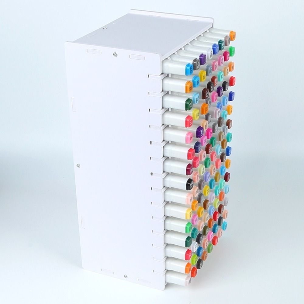 Large Capacity Marker Pen Holder 72/120/180/240 Grids Brush Storage Rack Pen Container  Home Office