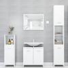 Bathroom Cabinet White 30 x 30 x 95 cm Particleboard