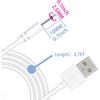 Bicmice 2,7 фута USB DC Зарядный кабель 2,5 мм Быстрая зарядка Запасной шнур - 2 шт.