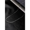 Унисекс Нержавеющая Серебряная Мужская Женская Стальная Квадратная Плетеная Тонкая Цепочка Ожерелье 60см