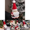 Рождественская плюшевая игрушка Санта с супермягким коротким ворсом для праздничных украшений, подарок