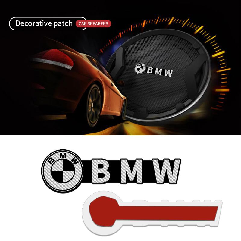 4pcs/lot Hi-Fi Speaker Audio Speaker 3D Aluminum Badge Emblem Stereo Sticker For BMW M Power E39 E46 E30 E36 G20 E87 E60 E90 QZ5