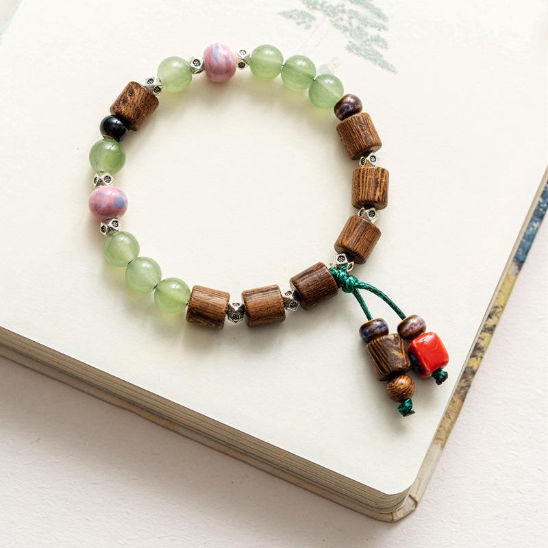 Керамический браслет ювелирные изделия модный цветочный глазурь бисерный браслет многоцветный повседневный богемный браслет