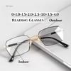 Fashionable Presbyopia Glasses Photochromic Frameless Ultra Light Anti Blue Light Reading Glasses For The Elderly