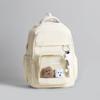 Korean version simple school bag for junior high school college girls book bag large capacity waterproof outdoor travel backpack