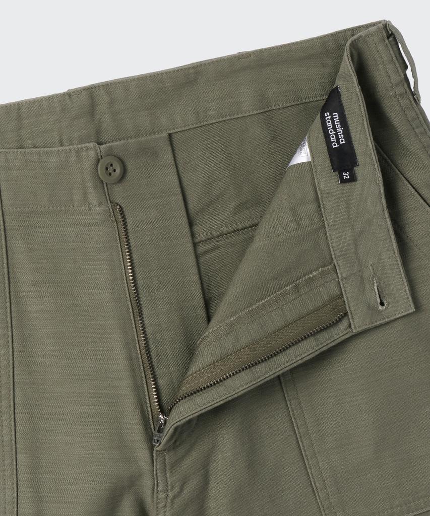 MUSINSA STANDARD Wide Replica Fatigue Pants [Olive]