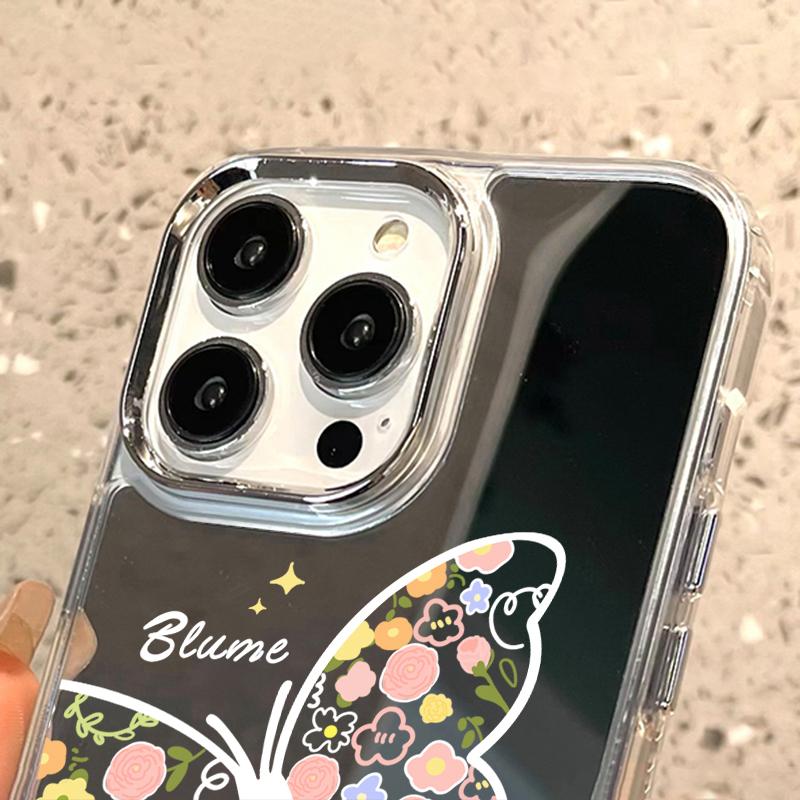 Чехлы для мобильных телефонов iPhone 11 13 XR 15 Pro Max 12 14 Pro Max Чехол iPhone 16 XS Max Зеркальный защитный чехол Зеркальный Изысканный мультяшный водонепроницаемый