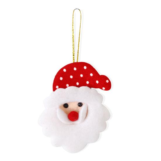 5 шт. подвеска на рождественскую елку плюшевый мини Санта олень елка звезда декор для дома рождественский подвесной аксессуар для праздничной елки домашний декор