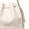 Michael Kors MK Mina Logo Drawstring Closure PU Bucket Bag Women handbags Cream-White 35H3G4ML3I-2171