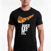 Just Eat It Tshirt Summer Casual Cotton Tee Oversized Streetwear Tops Vintage Graphic Print Loose Fit Short Sleeve