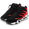 Men's High-Top Basketball Sneakers, Breathable, Non-Slip, Cushioned, Sports Shoes for Athletic Activities (Size 26cm (42), Black/Red)