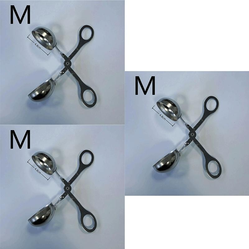 1/3/6pcs Stainless Steel Meatball Maker; Meatball Clip Fishball Mold; Food Clip; Kitchen Creative Ball Maker 4