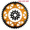 12T 45T-52T 520 Chain Motorcycle Front & Rear Sprocket For SUZUKI RM125 RMZ250 RM-Z 250 RM 125 Y N P R S T V W X K1 K2 K3 K4 K5