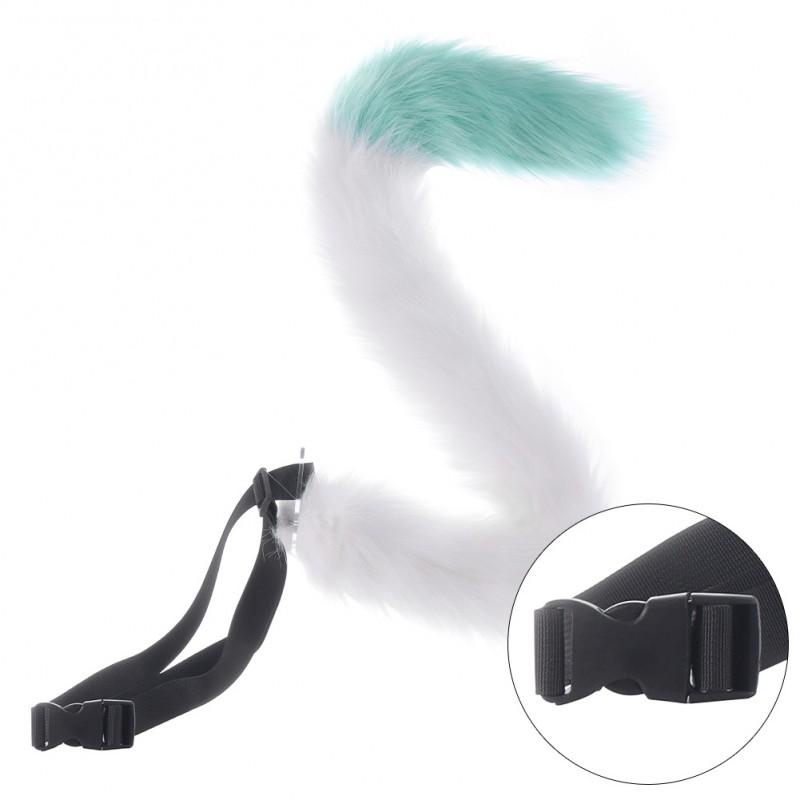 Halloween Animal Ear Tail Set Cosplay Headband Fluffy Plush Ears Costume Accessory Anime Con