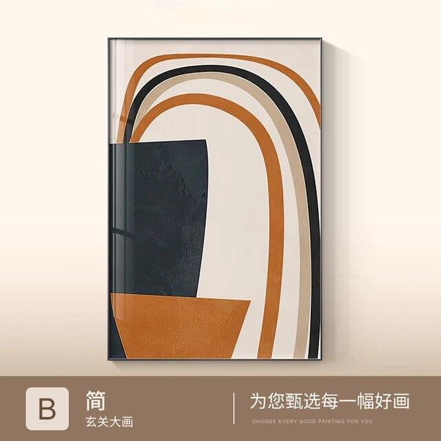 Абстрактные геометрические линии, холст, живопись, современный минималистский домашний декор, постеры, принты, настенные художественные картинки для гостиной, отеля