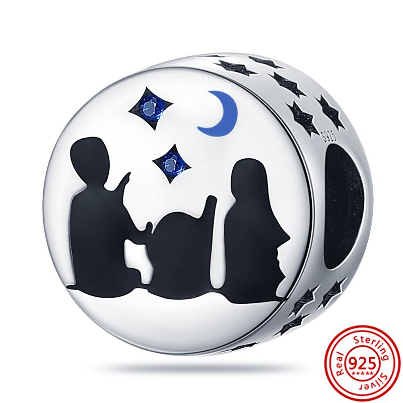 Новый S925 Серебряный Черепаха Морской Конек Лодка Якорь Ночное Небо Подсолнух Медведь Сердца Бусины Подходит Оригинальные Подвески Браслет DIY Ювелирные Изделия