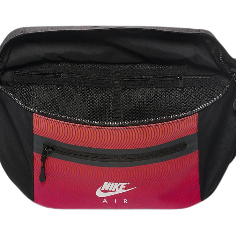 Nike ELEMENTAL Тканевая наплечная сумка Сумка через плечо Сумка-пояс Обычная Унисекс Черная и красная Повседневная FV8133-010