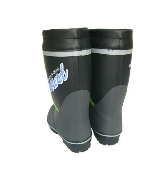 H013 Мужские резиновые сапоги средней высоты с бархатной подкладкой для рыбалки и отдыха на природе - японский и корейский стиль