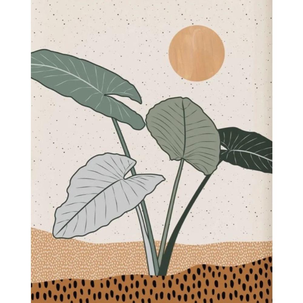 Mid Century Modern Boho Chic Poster Vintage Abstract Beige Line Art Print Canvas Painting Wall Art Trendy Living Room Home De