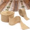 5Meters/Roll Material Party Crafts Bag Warrping Jute Burlap Ribbon Wedding Decorative Gift Packing
