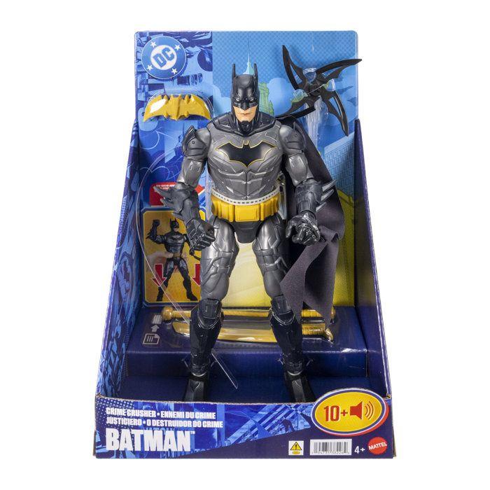 Figurine articulée - DC - Batman Ennemi du Crime 30 cm - Plus de 25 sons et phrases - 4 armes incluses - Dès 4 ans