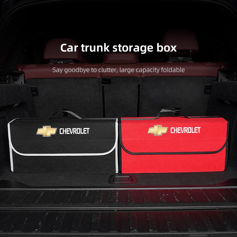 AABHH1 Car Felt Cloth Storage Bag Folding Organizer Box Trunk Tool Case For Chevrolet Sonic Silverado Trax Camaro Captiva Equinox SS