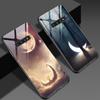 Cool Moon Case For Samsung Galaxy S21 S10 A51 S9 S10e S20fe Ultra A52 A52s 5g A32 A71 A12 Note 20 10 9 Plus Tempered Glass Cover