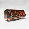 YIZHI the Former Soviet Union In12 Digital Tube Clock Remote Control Glow Lamp Desk Clock Real Glow Alarm Clock