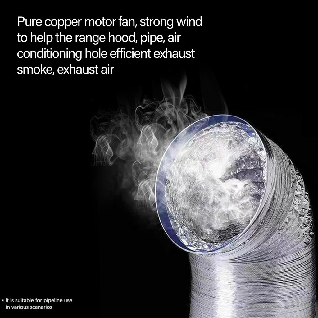 Простой в установке Высокоэффективный Канальный Вентилятор Низкий Уровень Шума 12В Для Дома Кухни Быстрая Вентиляция Воздуха в Малых Помещениях